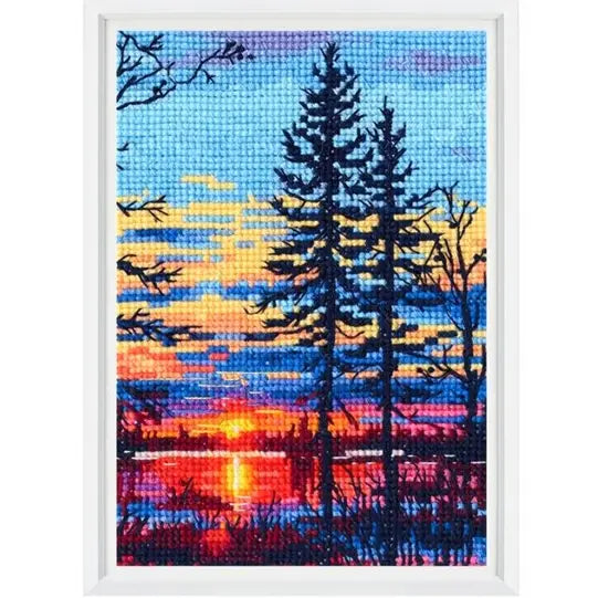 RTO Cross Stitch Kit Sunset Forest