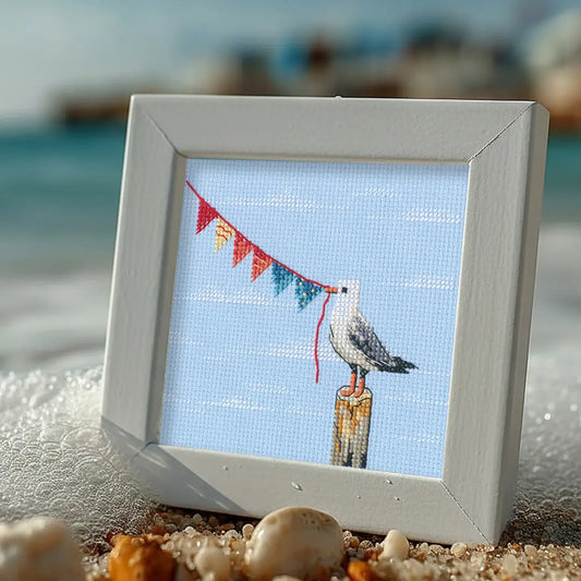 RTO Cross Stitch Kit Seagull with Flags