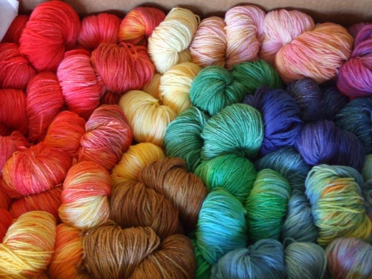 A Pop of Color Yarns